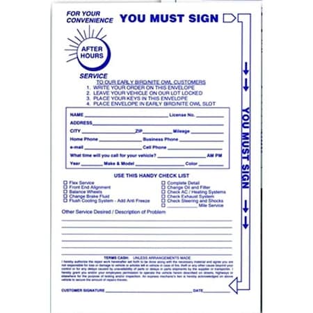 Petoskey Petoskey Fb-P9833-48 Envelopes For Key Drop Box FB-P9833-48